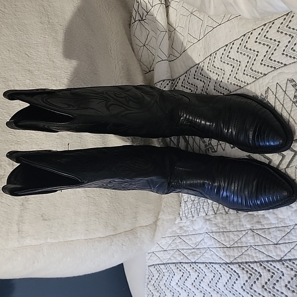 Make Offer! Dan Post PREMIUM TEJU LIZARD COWBOY BOOTS SIZE 6.5